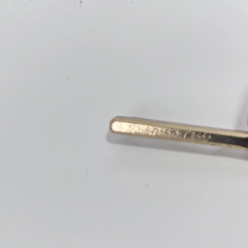 Snap-On Tools Mid-Century Flat Head Chisel Tool Men's Tie Bar Clip Snap On Tools